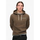 Sweater - Zwart - Sweatstof - Capuchon met Trekkoord - Logoprint