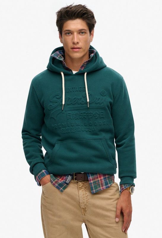 Superdry - M2013696A - Sweater - Groen - Katoen