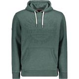 Superdry - Hoodie - Grijs - Katoen - Gevoerde Capuchon - Buidelzak