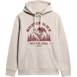 Superdry Trui Lo Fi Outdoor Graphic Hoodie M2013699 2ah Lavin Beige Marl Mannen