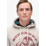 Superdry Trui Lo Fi Outdoor Graphic Hoodie M2013699 2ah Lavin Beige Marl Mannen