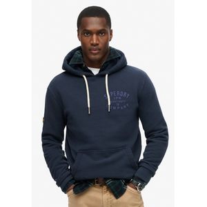 Superdry Machined Goods Workwear Hoodie Blauw Man