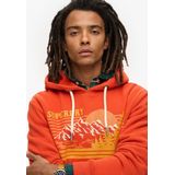 Superdry Outdoor Graphic Stripe Hoodie Oranje Man
