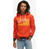 Superdry Outdoor Graphic Stripe Hoodie Oranje Man