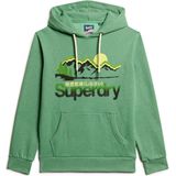 Superdry Cl Great Outdoors Graphic Hoodie Oranje Man