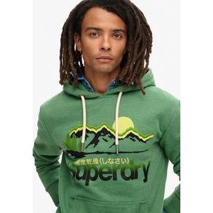 Superdry Cl Great Outdoors Graphic Hoodie Oranje Man