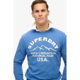 Superdry - Lo-fi Outdoors Graphic Crew - Donsjack - Zwart - Waterdicht
