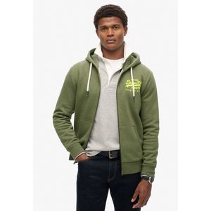 Superdry - Vintage Hoodie - Groen - Katoen - Relaxte Pasvorm