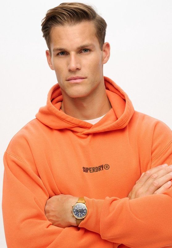 Superdry - Hoodie - Heren - Met Losse Pasvorm en Klein Logo