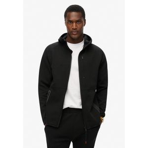 Superdry - M2013743A - Hoodie - Zwart - Katoen, Ritssluiting, Capuchon, Reflecterende Strips