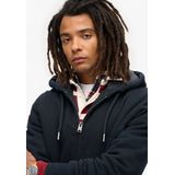 Superdry Sweatvest Borg Lined Navy heren