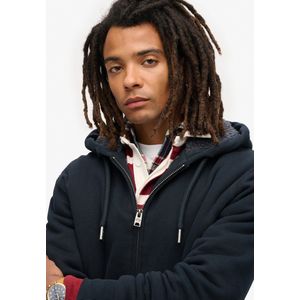 Superdry Sweatvest Borg Lined Navy heren