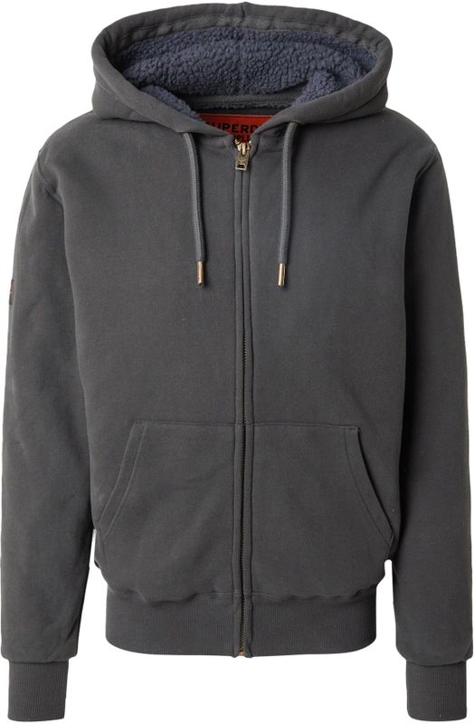 Superdry - Borg Lined Ziphood Vest - Heren - Sweatvest