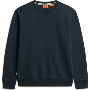Superdry - Essential - Sweater - Marineblauw - Katoen - Ronde Hals