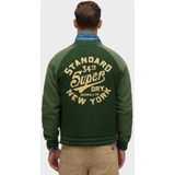 Superdry College Graphic Jersey Bomber Vest Heren - Maat S