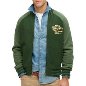 Superdry College Graphic Jersey Bomber Vest Heren - Maat S
