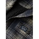 Superdry - M4010720A - Geruit Overhemd - Groen - Met Fleece Gevoerd - Lange Mouwen