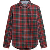 Superdry - M4010727A - Houthakkershemd - Rood - Katoen - Lange Mouwen