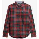 Superdry - M4010727A - Houthakkershemd - Rood - Katoen - Lange Mouwen