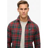 Superdry - M4010727A - Houthakkershemd - Rood - Katoen - Lange Mouwen