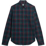 Superdry - M4010737A - Overhemd - Marineblauw - Biologisch Katoen, Lange Mouwen, Duurzaam