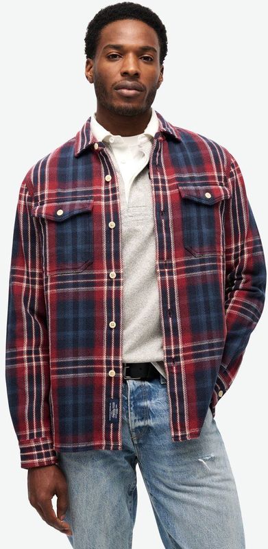 Merchant Store - Heavy Checked Shirt - Houthakkerslook - Biologisch Katoen - Relaxed Fit
