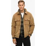 Superdry - Gewatteerd Overshirt - Corduroy - Groen - Lange Mouwen