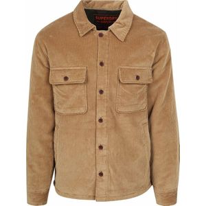 Superdry SURPLUS CORD QUILT OVERSHIRT - Overhemd - Groen - Corduroy