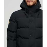 Superdry - Everest - Puffer Jas - Jet Black - Water- en Winddicht
