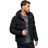 Superdry - Everest - Puffer Jas - Jet Black - Water- en Winddicht