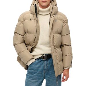 Superdry HOODED 5 BAFFLE SPORTS PUFFER Heren Jas - Maat XL