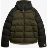 Superdry - M5011903A - Gewatteerd Jack - Sport Navy - Mustard - Gerecycled Polyester