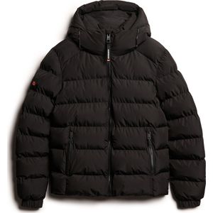 Superdry - M5011905A Sport Jack - Zwart - Gerecycled Polyester - Gewatteerd