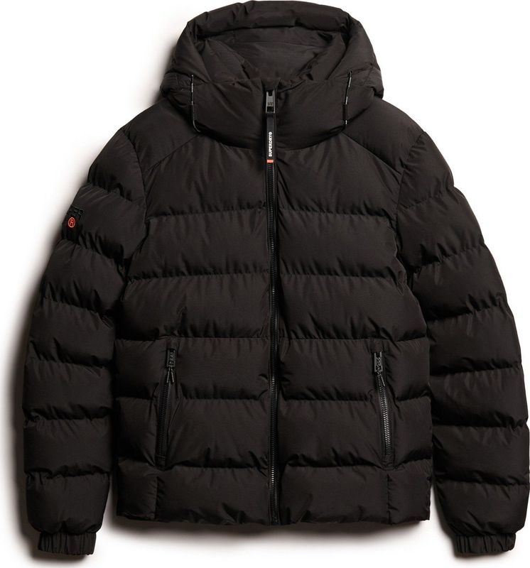 Superdry - M5011905A Sport Jack - Zwart - Gerecycled Polyester - Gewatteerd