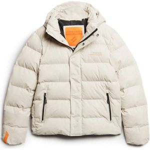 Superdry Hooded Sports Puffer casual winterjas heren grijs