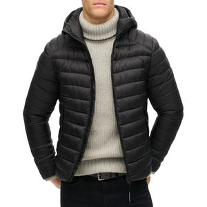 Superdry - M5011906A - Gewatteerd Jack - Zwart - Nylon