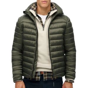 Superdry - M5011906A - Gewatteerd Jack - Groen - Gerecycled Nylon