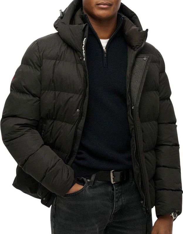 Superdry Steppjacke HOODED MICROFIBRE SPORT PUFFER