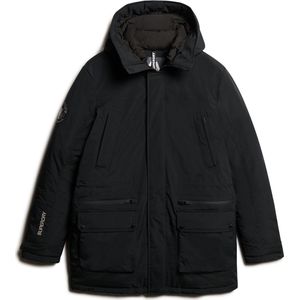 Superdry - City - Gewatteerde Parka - Zwart - Imitatiebont