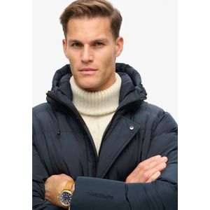 Superdry - M5011917A - Gewatteerd Jack - Marineblauw - Gerecycled Polyester
