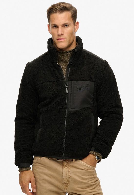 Superdry - Fleece Trekker Jacket - Groen - Fleece - Relaxed Fit