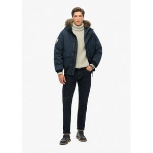 Superdry - Everest Bomberjack - Imitatiebont - Zwart - Lichtgewicht