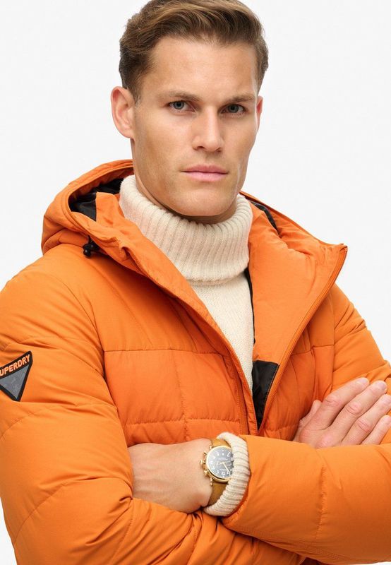 Superdry - Expedition Hooded Puffer Jacket - Jack - Zwart - Gewatteerd