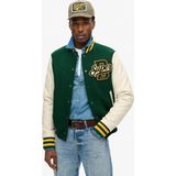 Superdryvoor mannen. M5011943A Varsity wollen bomberjack
groen (S), Casual, Polyester