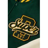 Superdryvoor mannen. M5011943A Varsity wollen bomberjack
groen (S), Casual, Polyester