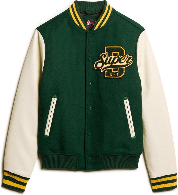 Superdry - M5011943A - Bomberjack - Groen - Wollen