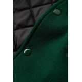 Superdry - Bomberjack - Wolmix - Gestreepte Kraag - Imitatiebont Mouwen