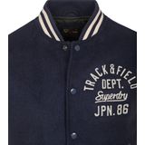 Superdry VARSITY CHAIN STITCH BOMBER Heren Jas - Maat XL