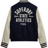 Superdry VARSITY CHAIN STITCH BOMBER Heren Jas - Maat XL