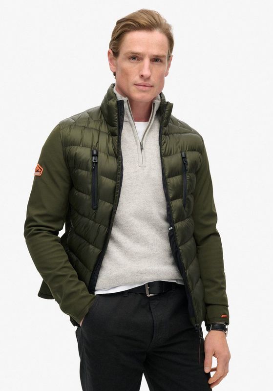 Superdry - Storm Hybrid Jas - Zwart - Waterafstotend - Slim Fit